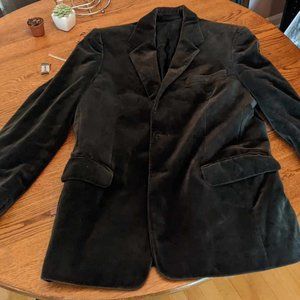 Calvin Klein Black Cotton Suit coat size 38